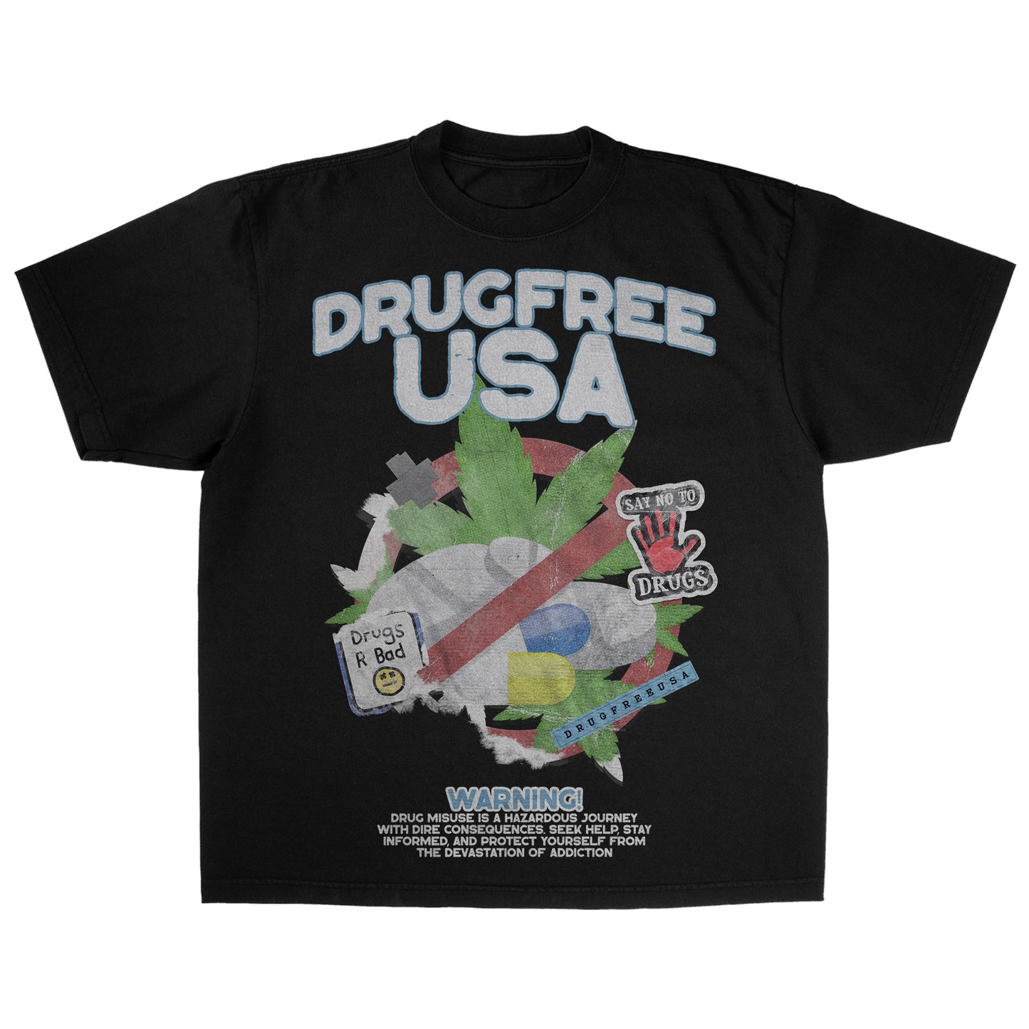 DrugfreeUSA black Shirt